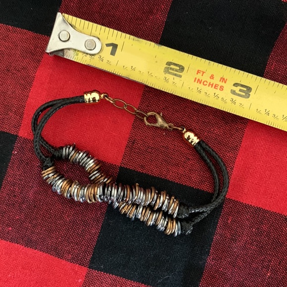 $5 add-on to any Bundle!! Or 3/$25 metal loops on leather bands bracelet - Picture 7 of 9